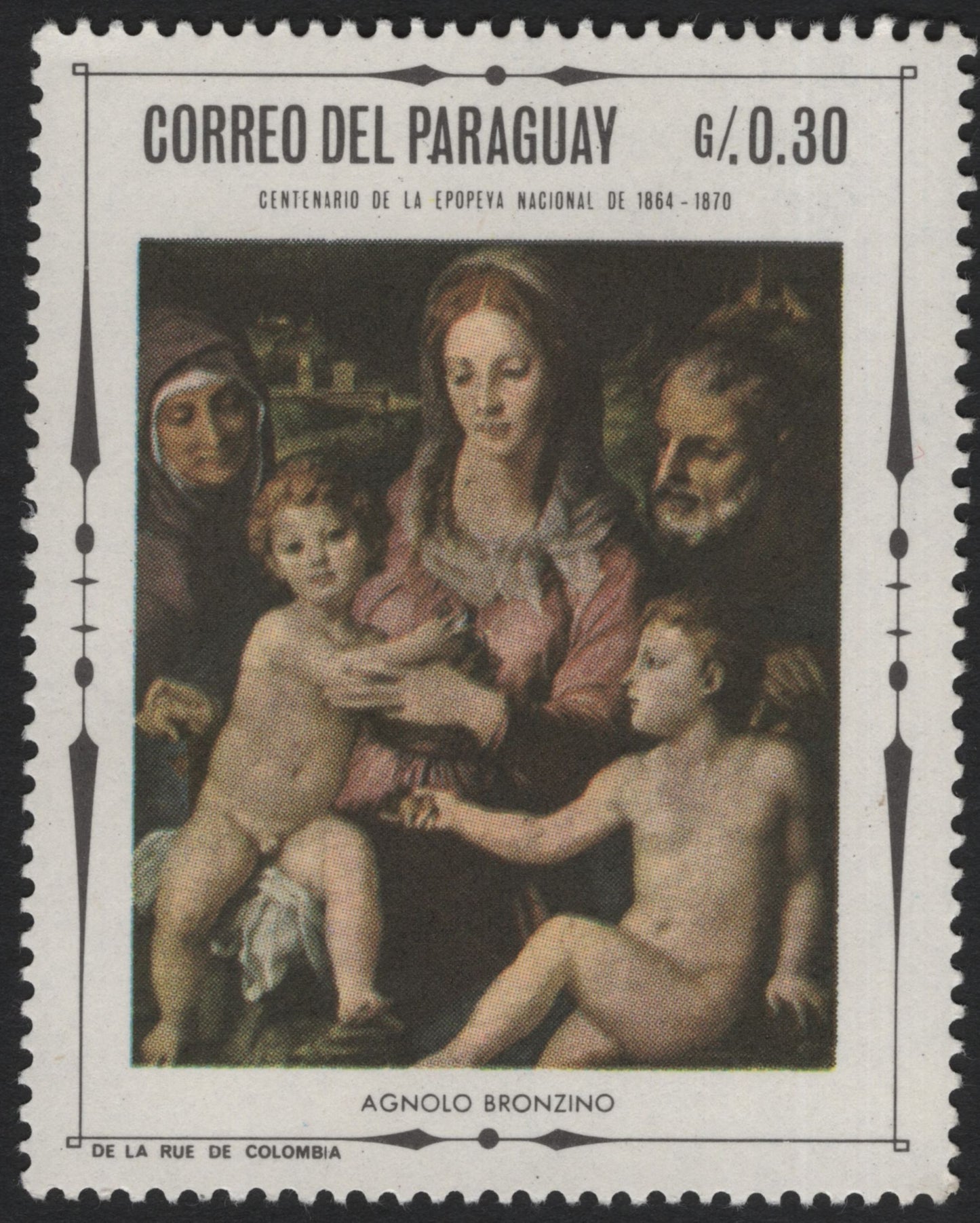 SCG5720 - 🇵🇾 Paraguay 1970 – Centenary of the National Epic (1864–1870) – Renaissance Art Series