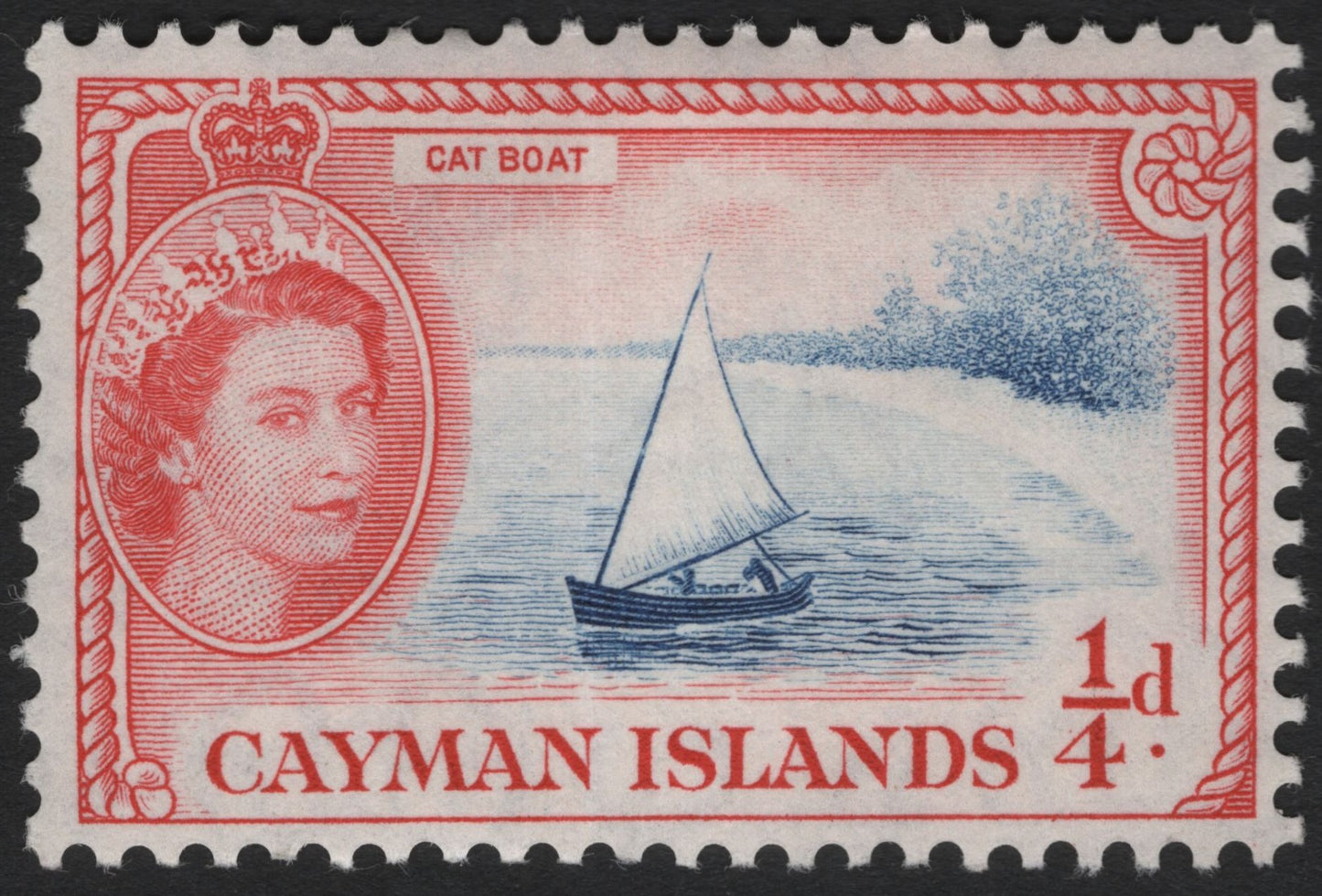 SCG5963 - Cayman Islands – “Cat Boat” Issue (1953, 1 Shilling 4 Pence)
