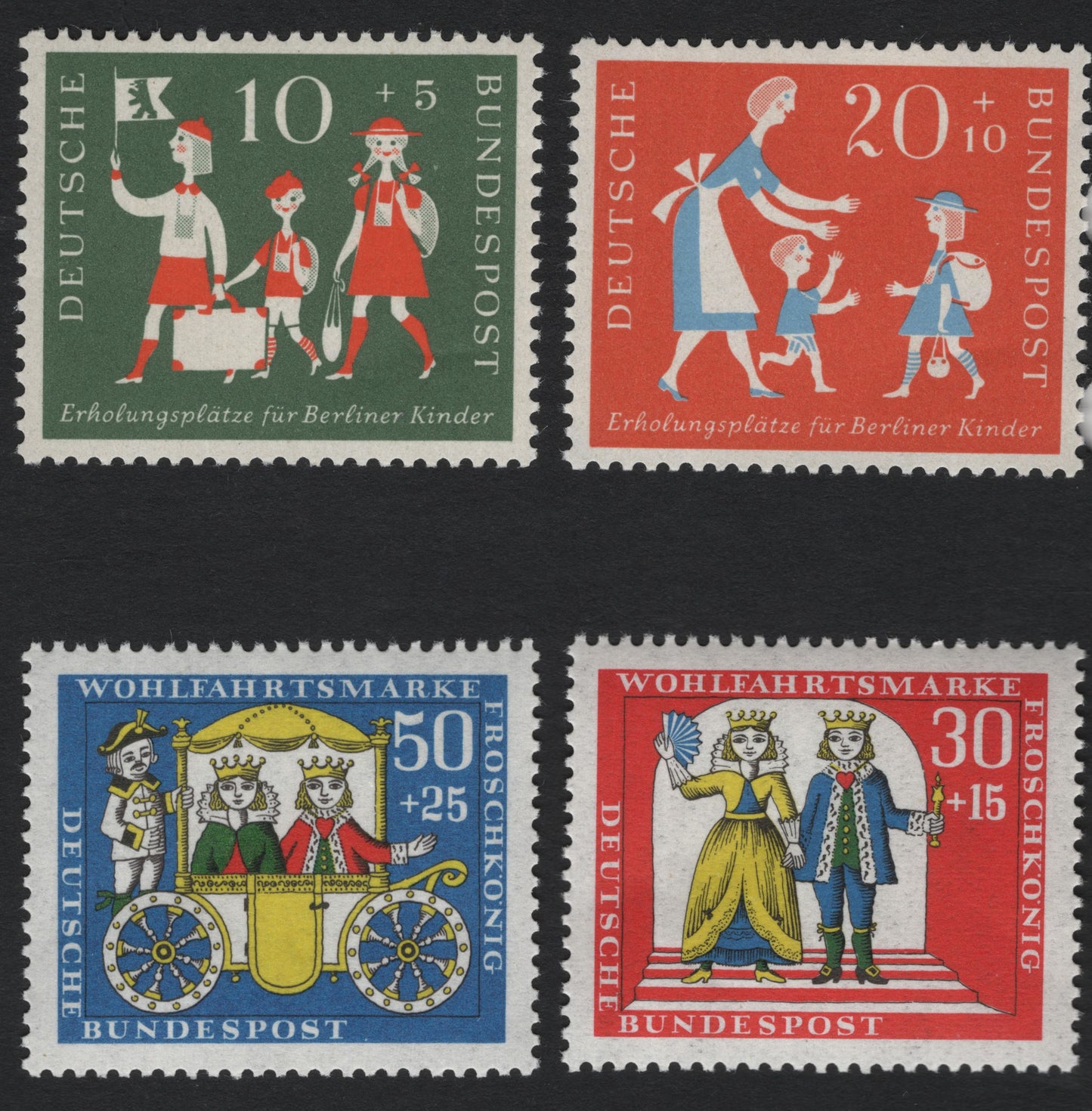 SCG5746 - Germany 1959 Charity and Welfare Stamps – Children’s Aid & Frog Prince Series