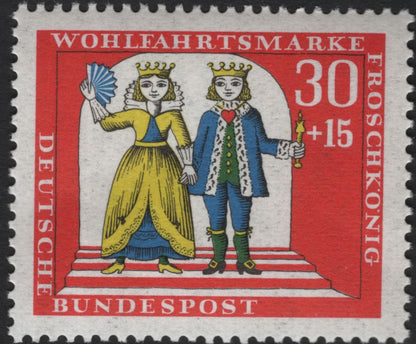 SCG5746 - Germany 1959 Charity and Welfare Stamps – Children’s Aid & Frog Prince Series