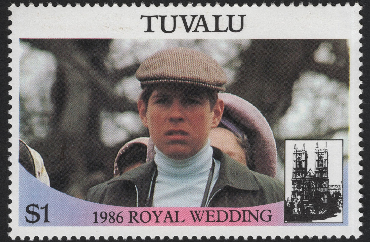 SCG5736 - Tuvalu 1986 Royal Wedding – Prince Andrew & Sarah Ferguson $1 Stamps