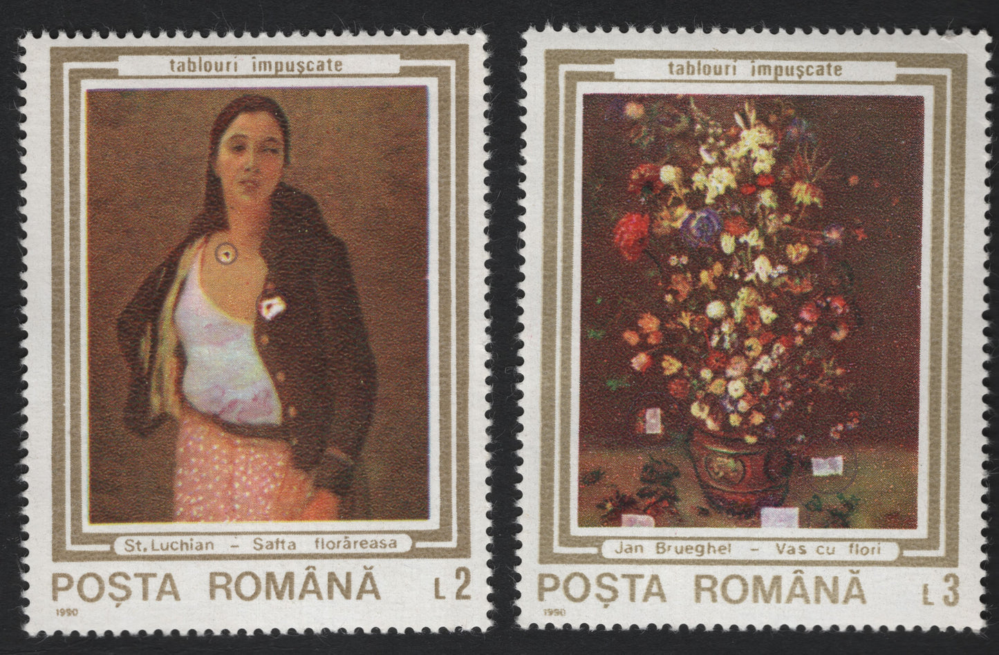 SCG5779 - Romania 1990 – “Shot Paintings” Series