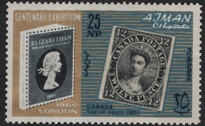 SCG5786 - Ajman 1965 “Centenary Exhibition” Stamp Set – Classic World Issues