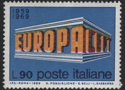 SCG5794 - Italy 1969 Europa CEPT 10th Anniversary Stamps