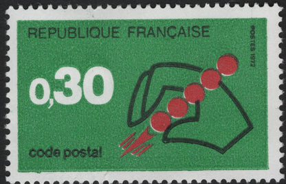 SCG5795 - France 1972 “Code Postal” Campaign Stamps