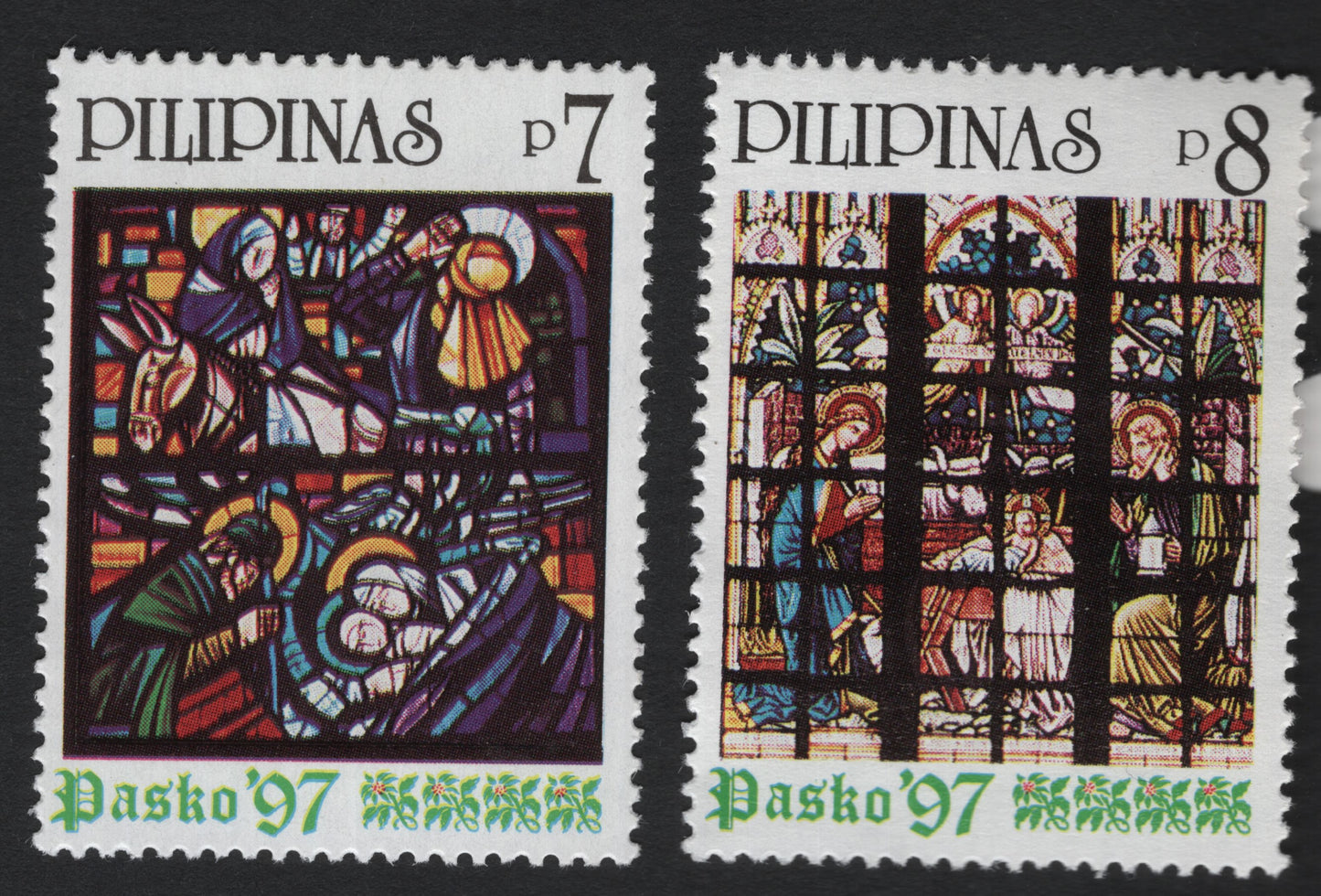 SCG5790 - Philippines Christmas Stained Glass Windows – Pasko ’97