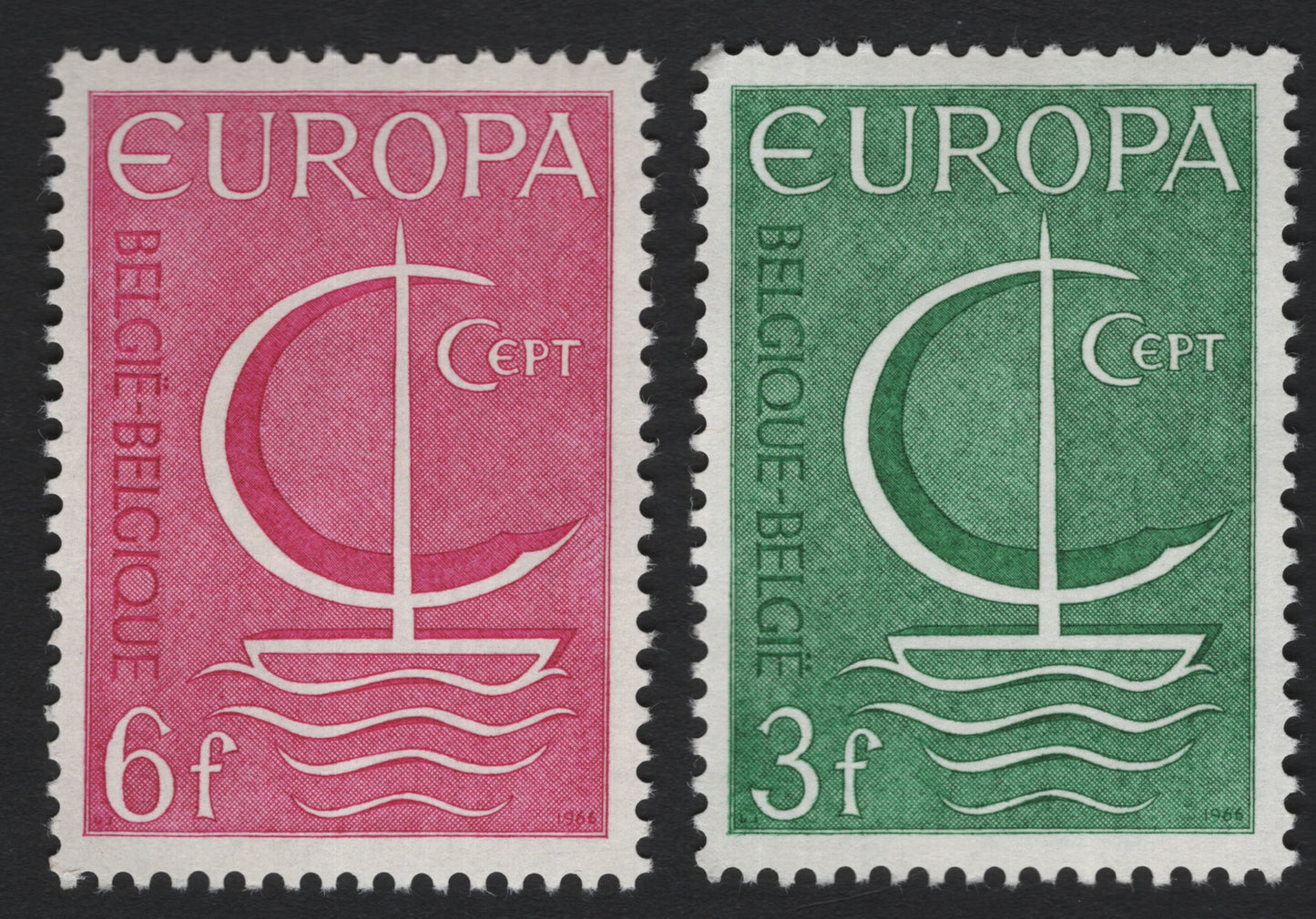 SCG5800 - Belgium 1966 Europa CEPT Stamps – Unity and Progress