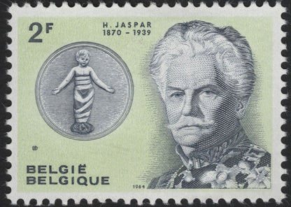 SCG5801 - Belgium 1964 – Henri Jaspar & Jules Boulyin Commemorative Stamps