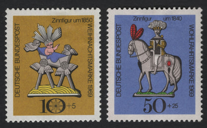 SCG5802 - Germany 1969 Welfare and Christmas Stamps – Tin Figures of the 19th Century