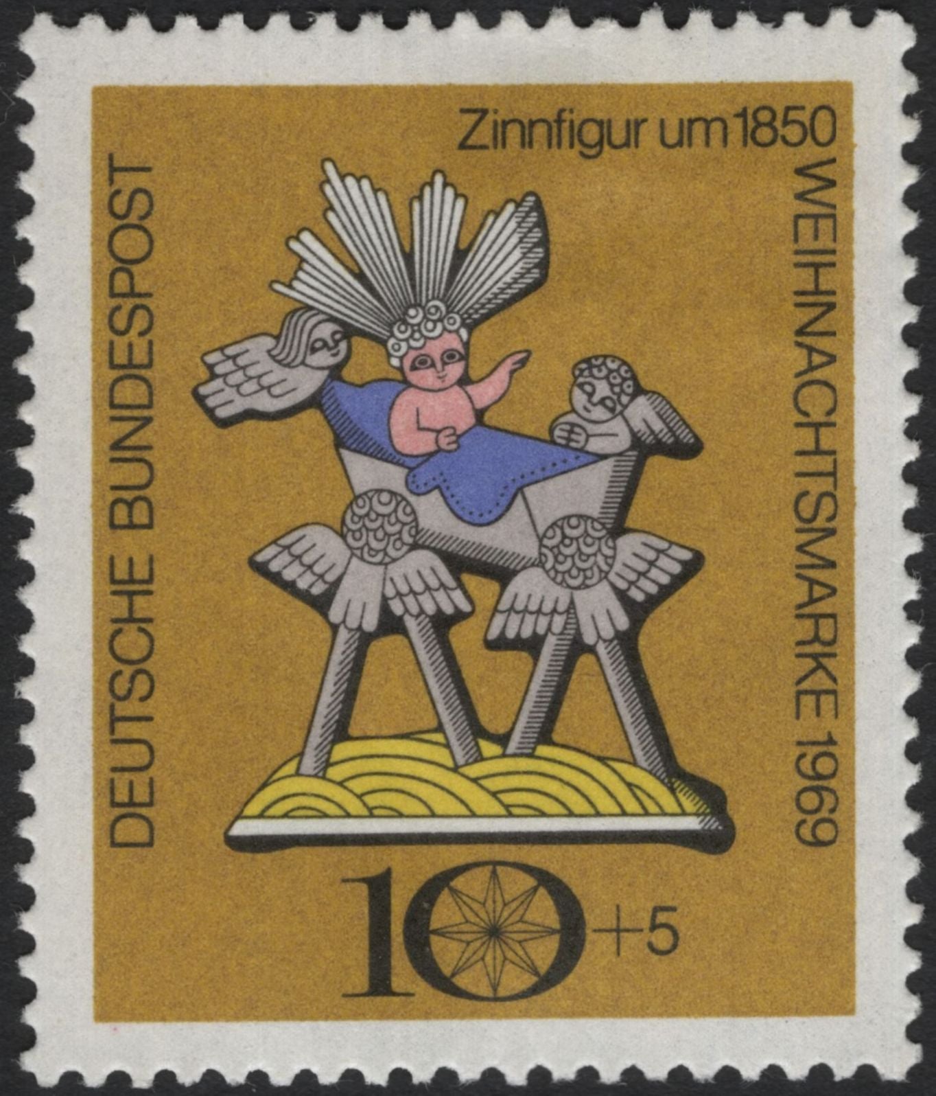 SCG5802 - Germany 1969 Welfare and Christmas Stamps – Tin Figures of the 19th Century