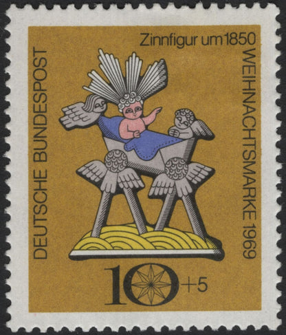 SCG5802 - Germany 1969 Welfare and Christmas Stamps – Tin Figures of the 19th Century