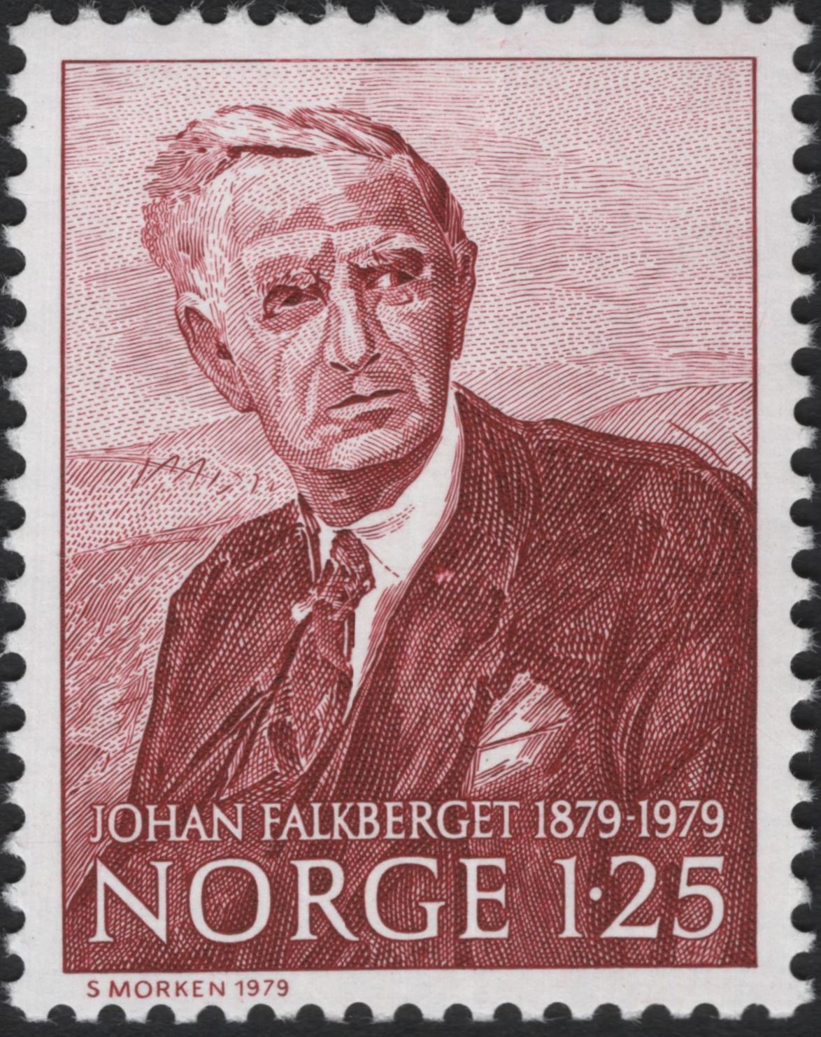 SCG5812  - Norway 1979 – Centenary of Johan Falkberget (1879–1979)