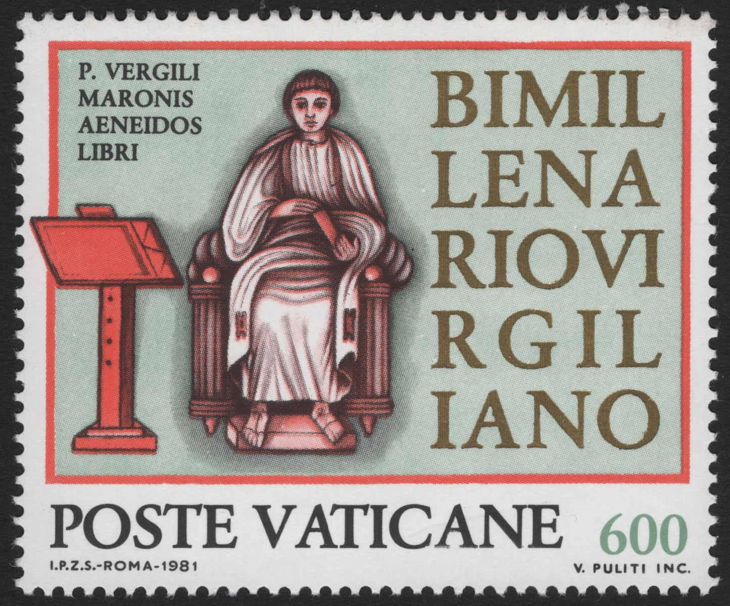 SCG5733 - Vatican City 1981 – Bimillenary of Virgil (P. Vergilius Maro)