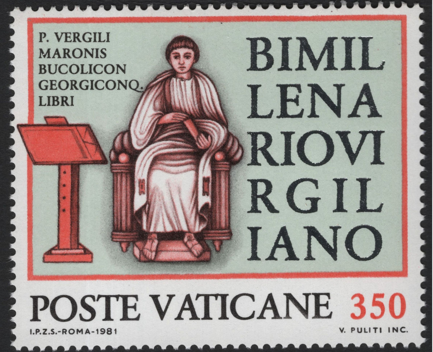 SCG5733 - Vatican City 1981 – Bimillenary of Virgil (P. Vergilius Maro)