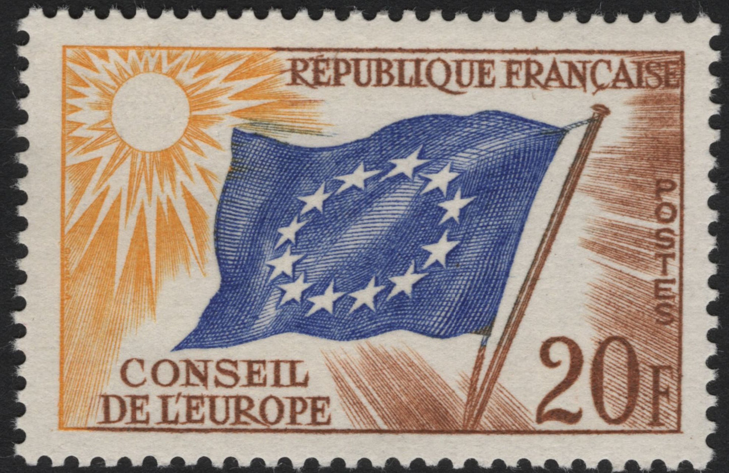 SCG5750 - France 1959 – Council of Europe Flag Issue