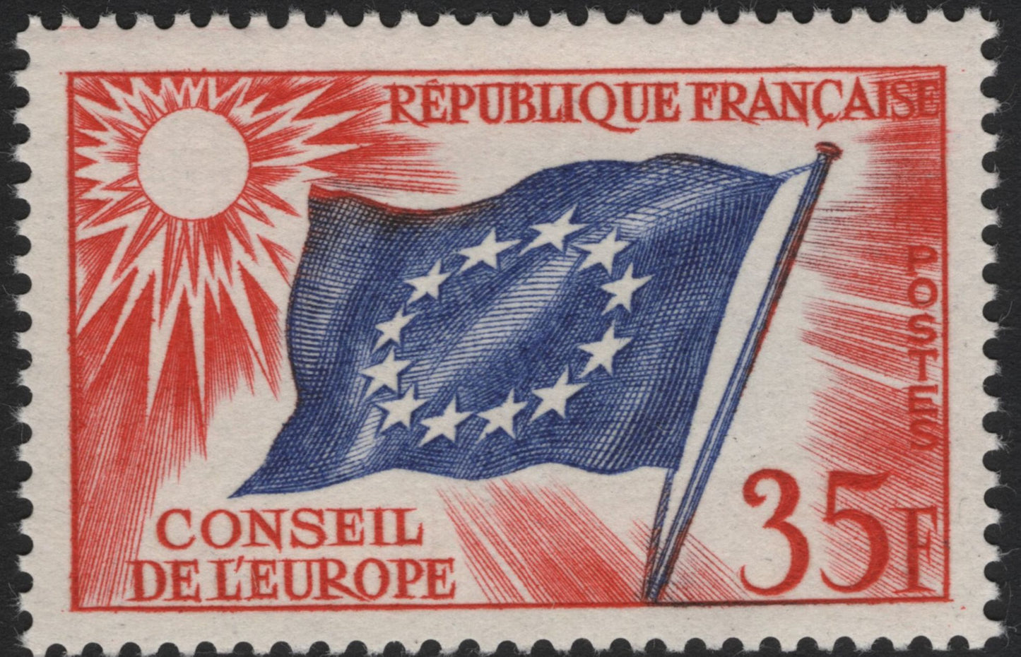 SCG5750 - France 1959 – Council of Europe Flag Issue