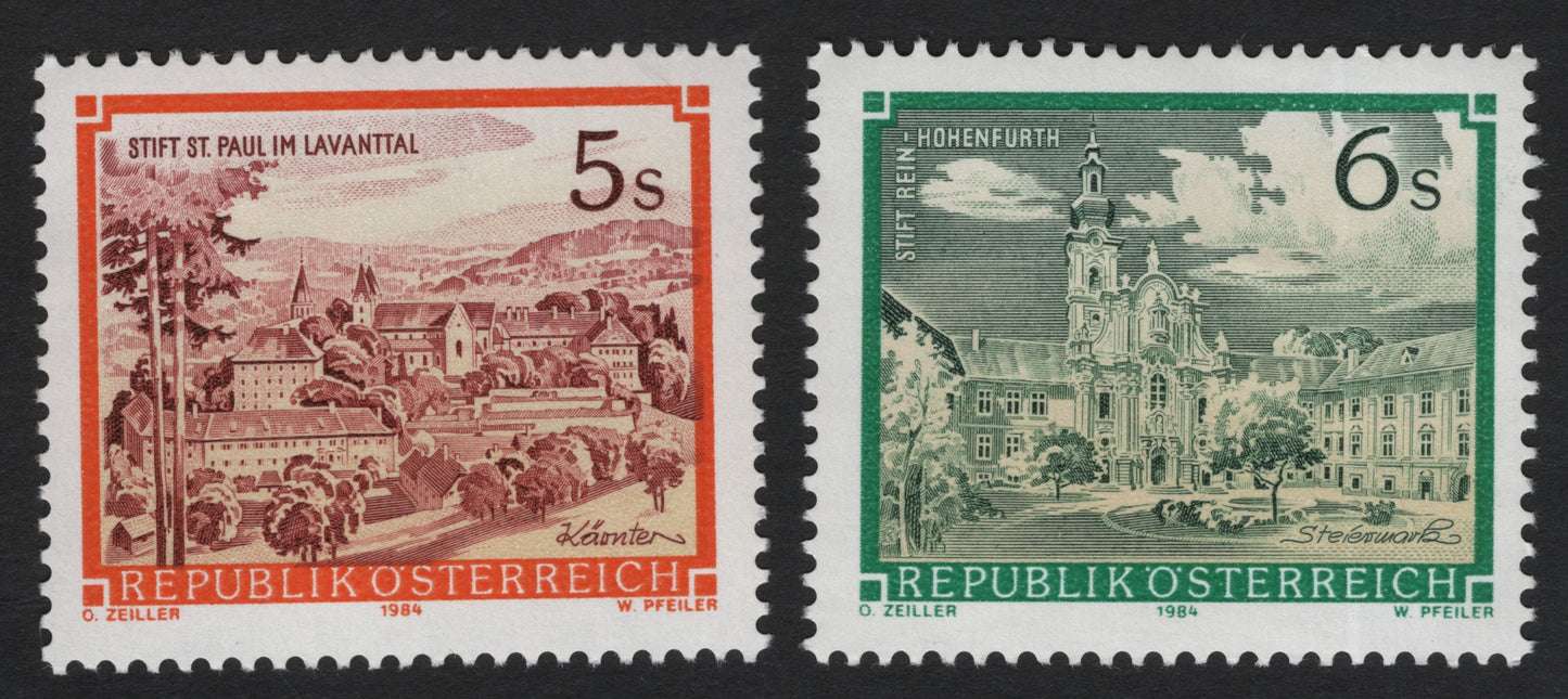 SCG5743 - Austria 1984 – Monastic Architecture Series: St. Paul im Lavanttal & Rein Abbey