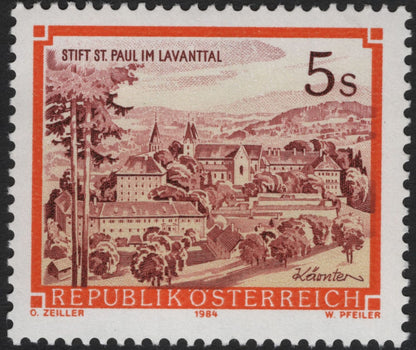 SCG5743 - Austria 1984 – Monastic Architecture Series: St. Paul im Lavanttal & Rein Abbey