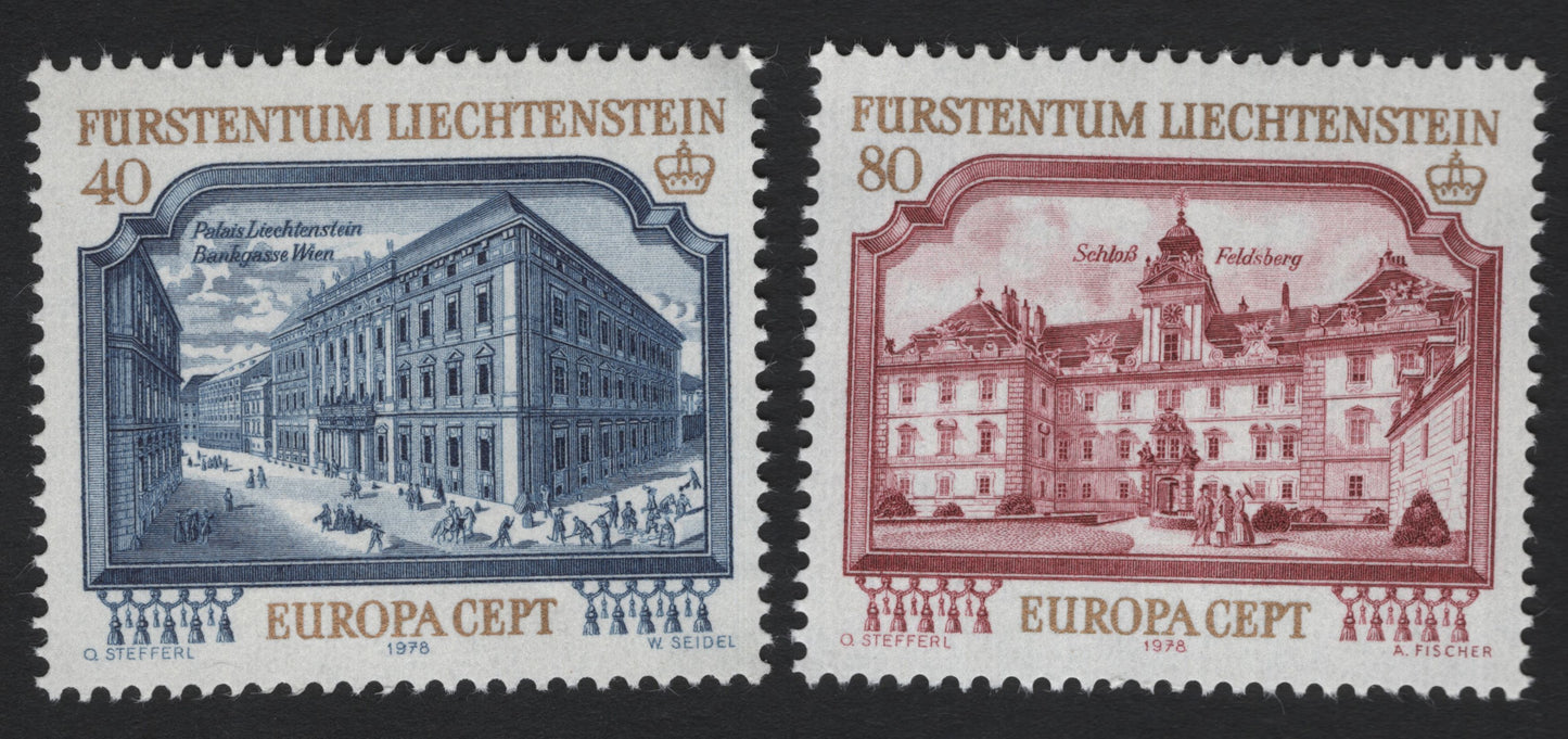 SCG5744 - Liechtenstein 1978 Europa CEPT – Palaces of the Principality