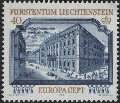 SCG5744 - Liechtenstein 1978 Europa CEPT – Palaces of the Principality