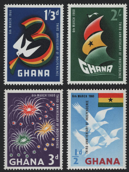 SCG5739 - Ghana 1960 – Third Anniversary of Independence Commemorative Set