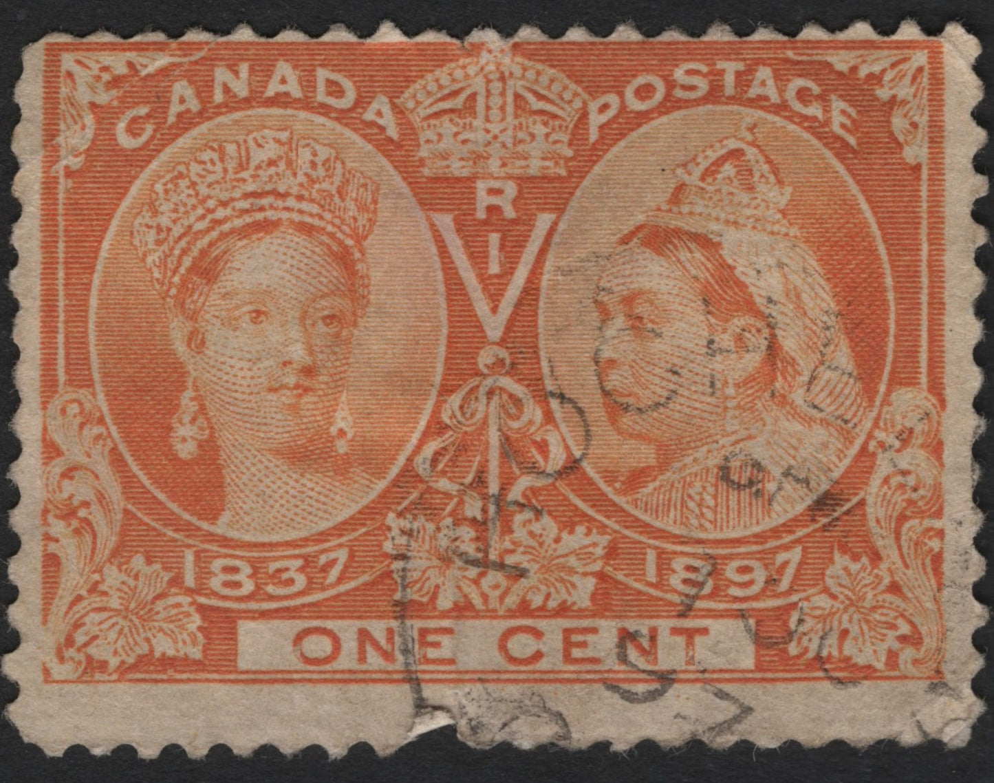 SCG5867 - Canada 1897 Diamond Jubilee – 1 Cent “Young and Old Queen Victoria”