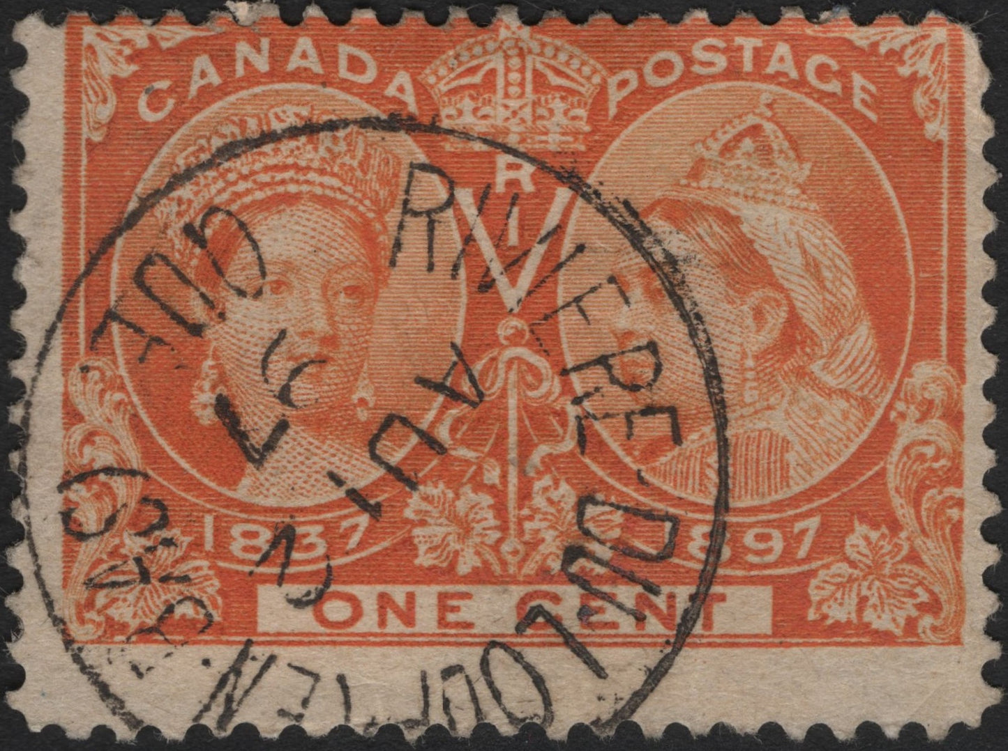 SCG5866 - Canada 1897 “Diamond Jubilee” – 1 Cent Orange