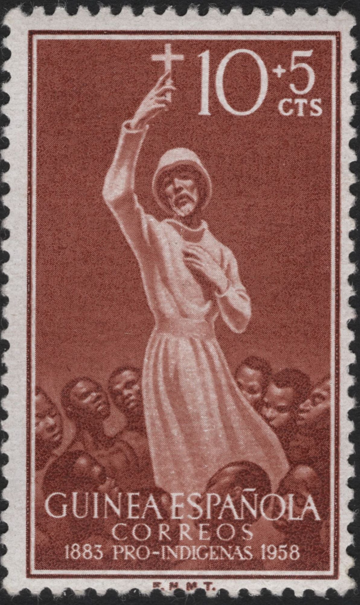 SCG5850 - Spanish Guinea – Missionary and Basketball Stamps (1958)