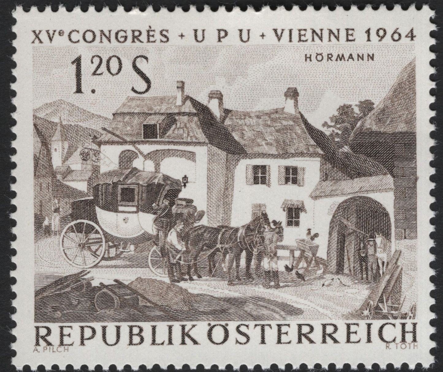 SCG5816 - Austria 1964 – XVth UPU Congress, Vienna