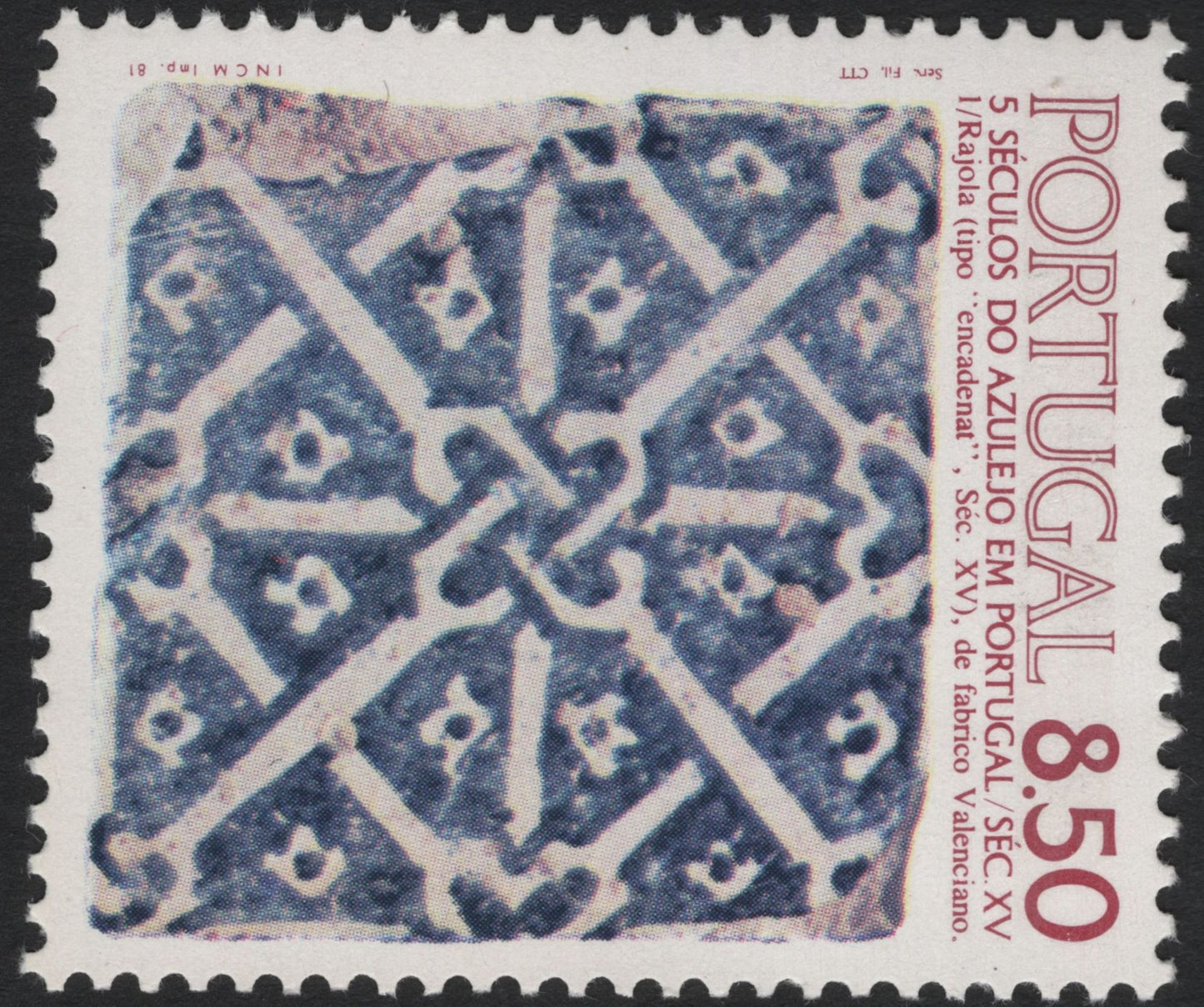 SCG5818 - Portugal – Five Centuries of Azulejo Art (1981)