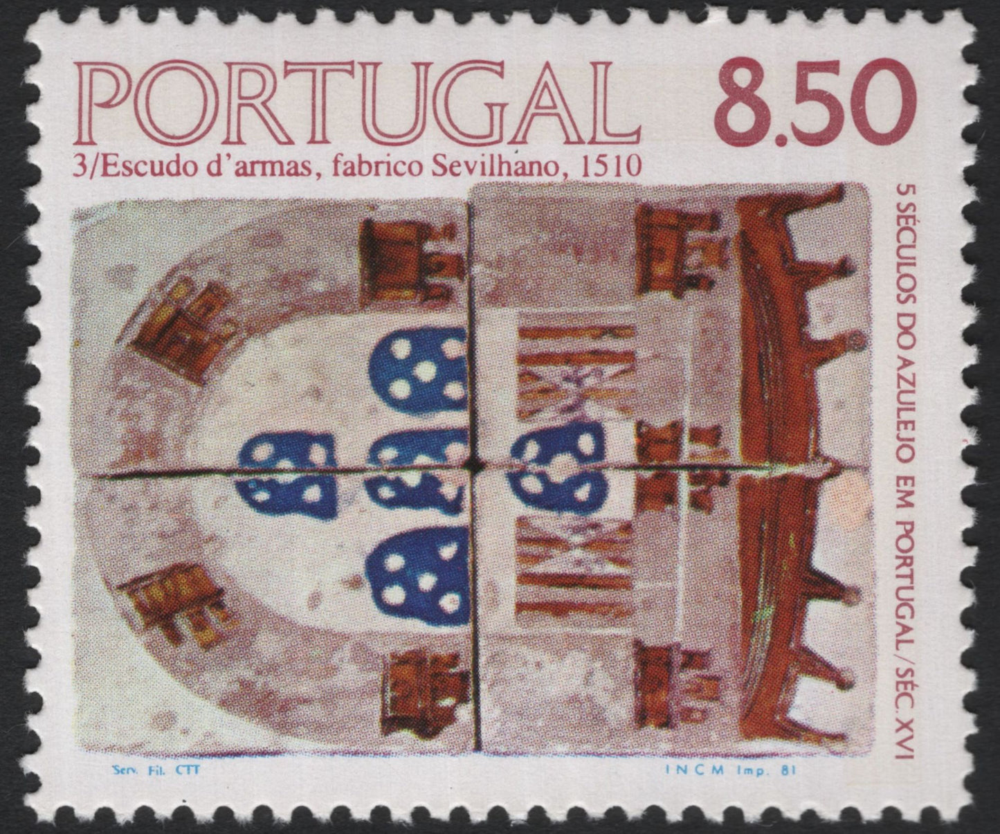 SCG5818 - Portugal – Five Centuries of Azulejo Art (1981)