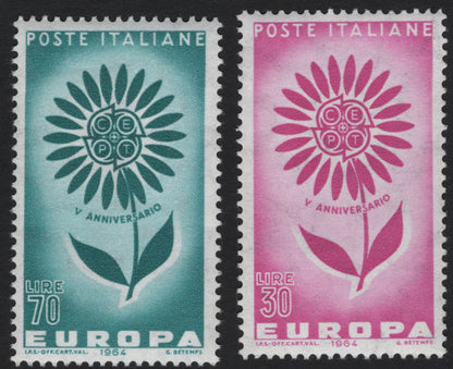 SCG5821 - Italy 1964 Europa CEPT 5th Anniversary Stamps