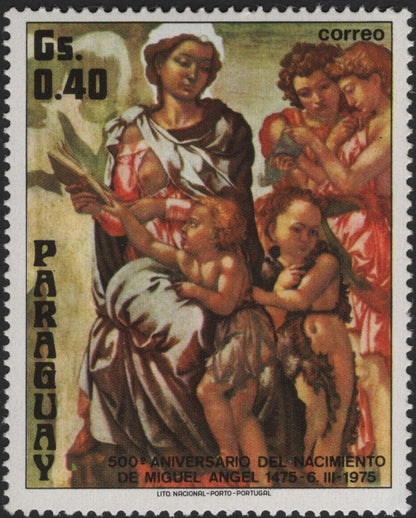SCG5824 - Paraguay 1975 – Renaissance Masters: Michelangelo & Botticelli
