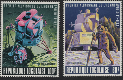 SCG5827 - Togo 1969 Apollo 11 Moon Landing Airmail Stamps