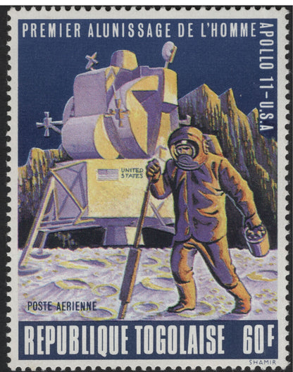 SCG5827 - Togo 1969 Apollo 11 Moon Landing Airmail Stamps