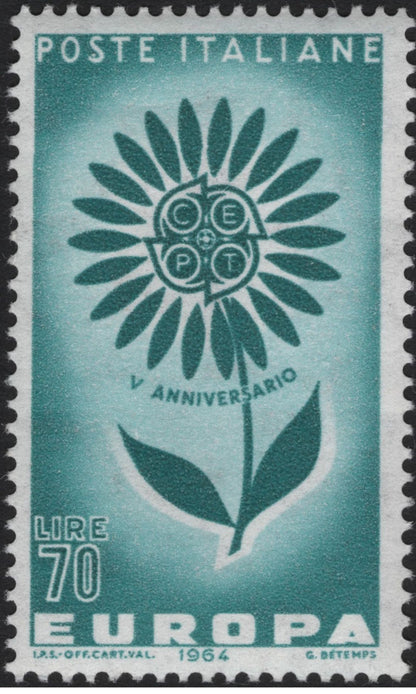 SCG5821 - Italy 1964 Europa CEPT 5th Anniversary Stamps