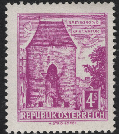 SCG5822 - 🇦🇹 Austria – Landmarks Definitive Series (1957–1960)
