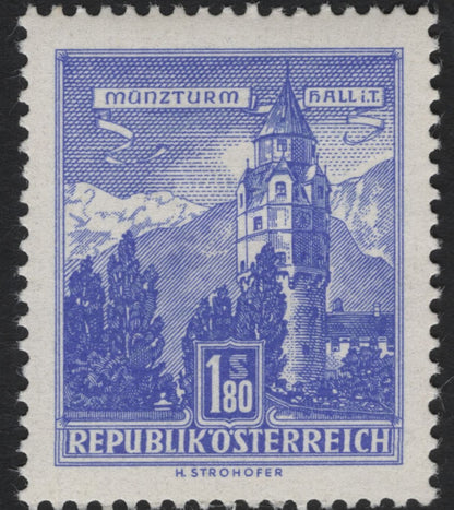 SCG5822 - 🇦🇹 Austria – Landmarks Definitive Series (1957–1960)