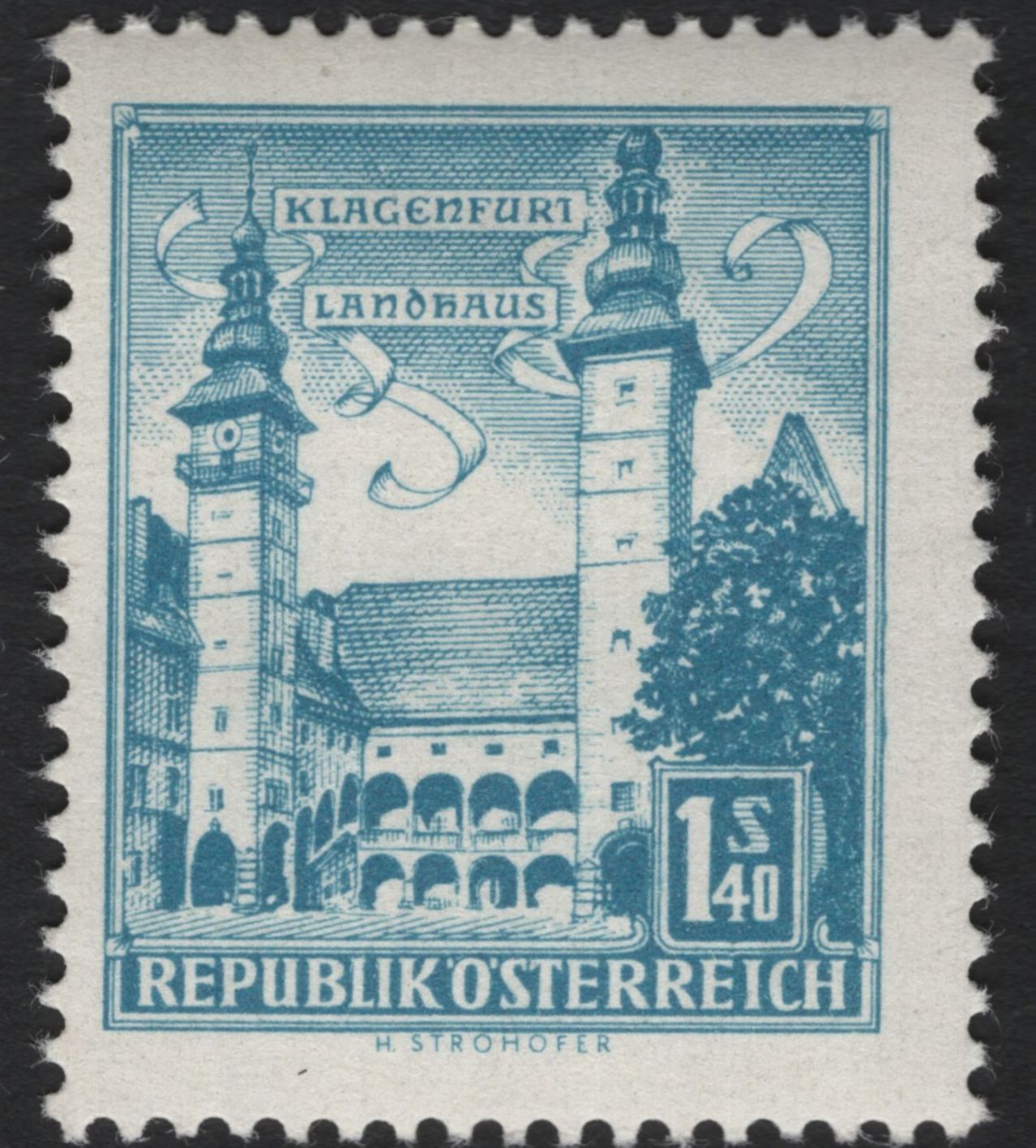 SCG5822 - 🇦🇹 Austria – Landmarks Definitive Series (1957–1960)