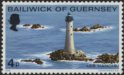 SCG5842 -Guernsey 1976 Lighthouse Issue – Les Hanois & Point Robert (Sark)