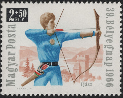 SCG5837 - Hungary 1966 – 39th Stamp Day Semi-Postal Issue