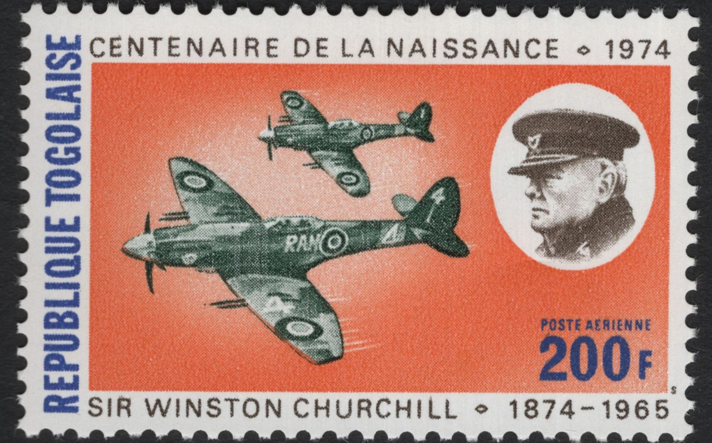 SCG5838 - Togo 1974 – Centenary of Sir Winston Churchill’s Birth