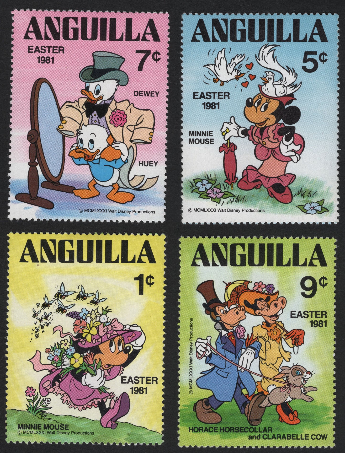 SCG5828 - Anguilla 1981 Easter Disney Characters Set