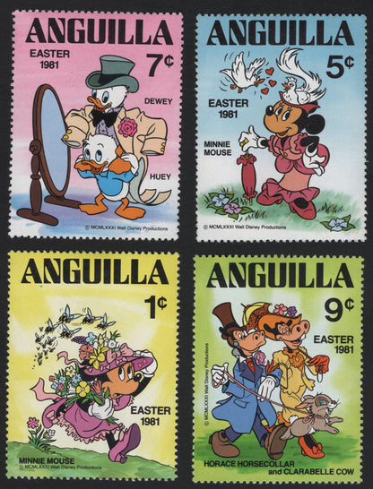 SCG5828 - Anguilla 1981 Easter Disney Characters Set