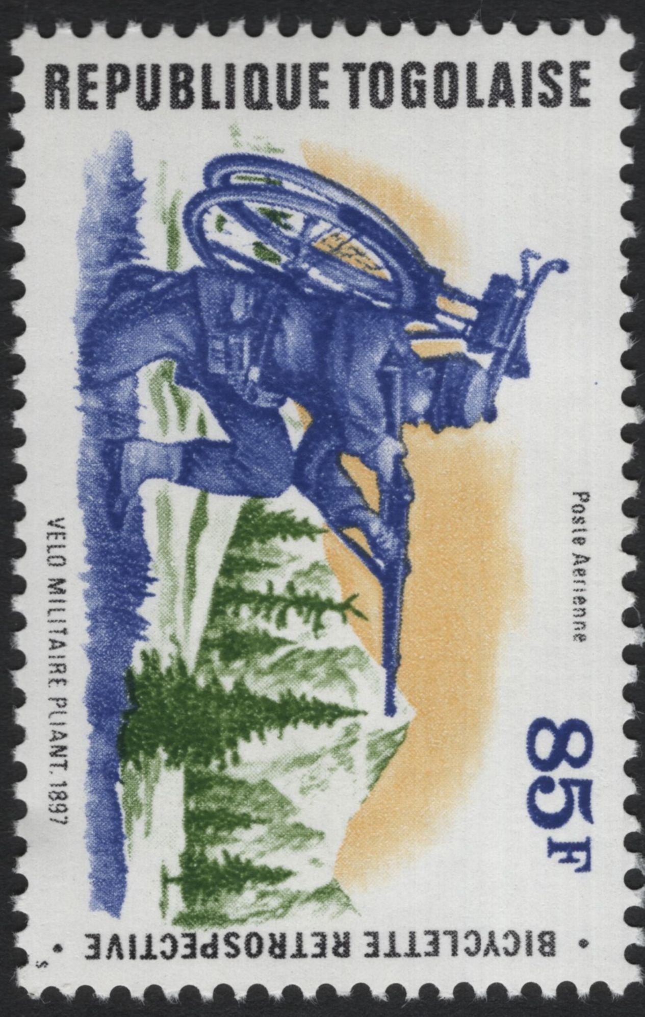 SCG5832 - Togo 1974 “Bicyclette Rétrospective” Airmail Set