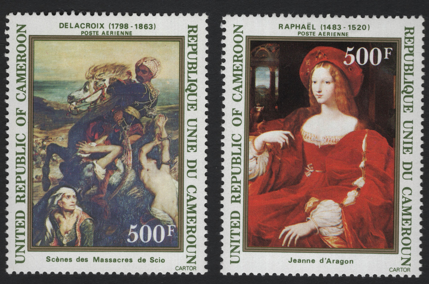 SCG5830 - Cameroon 1970 – Masterpieces of European Art (Delacroix & Raphael)