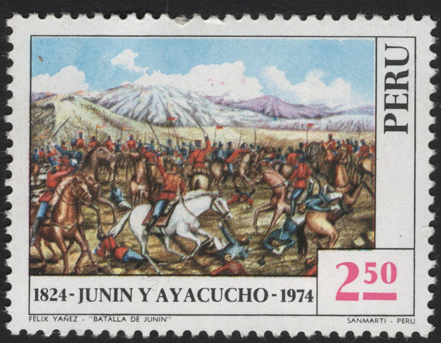 SCG5831 - Peru 1974 – Battles of Junín and Ayacucho Sesquicentennial