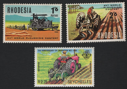 SCG5845 - Agricultural Progress through Ploughing – Rhodesia & Seychelles Commemoratives