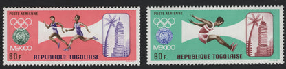 SCG5848 - Togo 1968 Mexico City Olympic Games Airmail Stamps