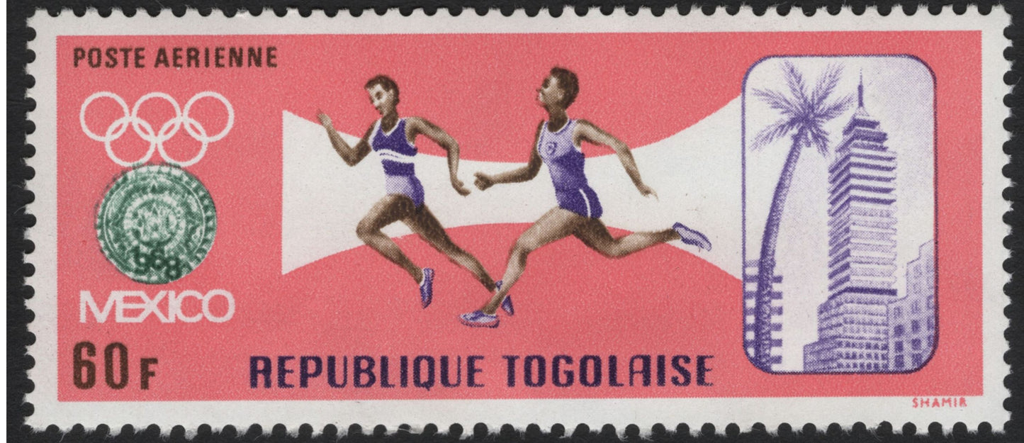 SCG5848 - Togo 1968 Mexico City Olympic Games Airmail Stamps